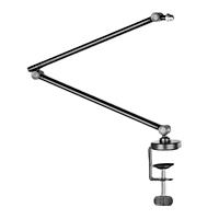 SOPORTE  ACTECK PARA MICROFONO ENFORCE ZONE MICRO BM400 / INCLINACION Y GIRO AJUSTABLE / 1 KG / LED RGB / ALCANCE 357 MM / FIJACION C-CLAMP / ADVANCED SERIES / NEGRO / AC-939706