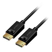 CABLE ACTECK LINX PLUS DD422 / DISPLAYPORT A DISPLAYPORT / 1.8 M / 4K / 12 GBS / MACHO A MACHO / COBRE / NEGRO / AC-937115