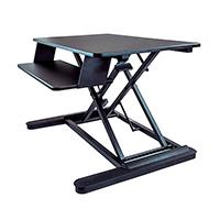 ESTACION DE TRABAJO DE PIE Y SENTADO PARA 2 MONITORES DE HASTA 24 O 1 MONITOR DE 30 - ESCRITORIO ERGONOMICO AJUSTABLE EN ALTURA CON BANDEJA DE TECLADO STARTECH