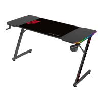 ESCRITORIO GAMER BALAM RUSH OLYMPUS SPOT GLOW MRX6000 / ERGONOMICO / ESTRUCTURA Z / ANTIDESLIZANTE XXL / CABLES OCULTOS / CONTROL REMOTO / PORTAVASOS Y GANCHO / ILUMINACION RGB / NEGRO / BR-941396