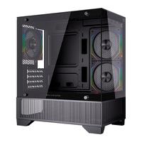 GABINETE GAMER BALAM RUSH TANK PERFORM 3200 / MINI TORRE / M-ATX - ITX / CRISTAL TEMPLADO / ILUMINACION ARGB / VENTILADORES INCLUIDOS / FILTRO DE POLVO / SOPORTE PARA ENFRIAMIENTO / NEGRO / BR-941655