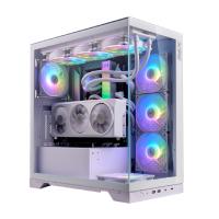 GABINETE GAMER ADATA XPG INVADER X MEDIA TORRE CRISTAL TEMPLADO ATX BLANCO (INVADERXMT-WHCWW)