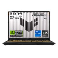 LAPTOP ASUS TUF GAMING F16, CORE I7-14650HX, 16GB, 1TB SSD, 16 PULGADAS FHD, WIN 11 HOME, COLOR JAEGER GRAY, RTX 5060 8GB GDDR7, 1 AÑO DE GARANTIA, GRADO MILITAR