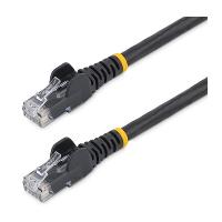 CABLE DE RED ETHERNET SNAGLESS SIN ENGANCHES CAT 6 CAT6 GIGABIT 0.5M - NEGRO STARTECH