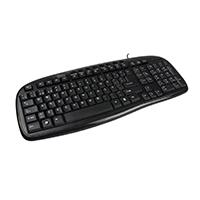 TECLADO ALAMBRICO MULTIMEDIA TECLAS DE MEMBRANA CONECTOR USB EASY LINE BY PERFECT CHOICE – NEGRO