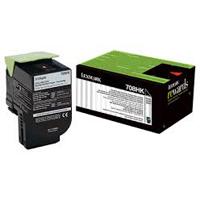TONER LASER LEXMARK 70C8HK0 NEGRO, ALTO RENDIMIENTO HASTA 4,000 PAGINAS, PARA MODELOS: CS310DN, CS510DE