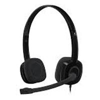 AUDIFONOS DIADEMA LOGITECH H151 CONTROL DE VOLUMEN JACK 3.5MM NEGRO