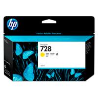 CARTUCHO DE TINTA HP DESIGNJET 728 AMARILLO,130 ML, (F9J65A)