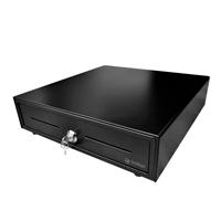 CAJON DE DINERO 3NSTAR CD350, NEGRO, COMPARTIMIENTOS 5 BILLETES – 8 MONEDAS, RANURAS FRONTALES PARA CHEQUES