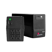 NO-BREAK SMARTBITT 600VA/300 W, CLAVIJA NEMA 5-15P, 4 CONTACTOS TIPO NEMA 5-15R, TODOS CON RESPALDO DE BATERIAS, REGULACION Y SUPRESION DE PICOS.
