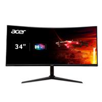 MONITOR ACER GAMER CURVO NITRO XZ342CU V3, 34 PULGADAS, UHD, 3440 X 1440, 180HZ, VA, 1 MS, FREESYNC, BOCINAS, HDMI, DISPLAYPORT, VESA, INCLUYE HDMI Y DISPLAYPORT, NEGRO, 3 AÑOS DE GARANTIA