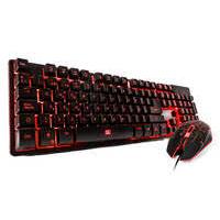 KIT TECLADO Y MOUSE /  VORAGO START THE GAME / KM-500 TECLADO Y MOUSE LED RETROILUMINADO USB