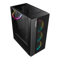GABINETE OCELOT GAMING OGEC02 / MID TOWER / ATX, M-ATX, ITX / PANEL LATERAL CRISTAL TEMPLADO / NO INCLUYE VENTILADORES / ENFRIAMIENTO LIQUIDO HASTA 240MM / GPU HASTA 320MM / COLOR NEGRO