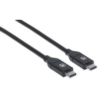 CABLE USB,MANHATTAN,355247,-C V2.0, C-C 2.0M NEGRO 480MBPS 5A